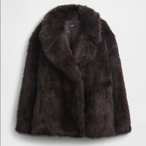 GAP Women's Dark Brown Teddy Jacket